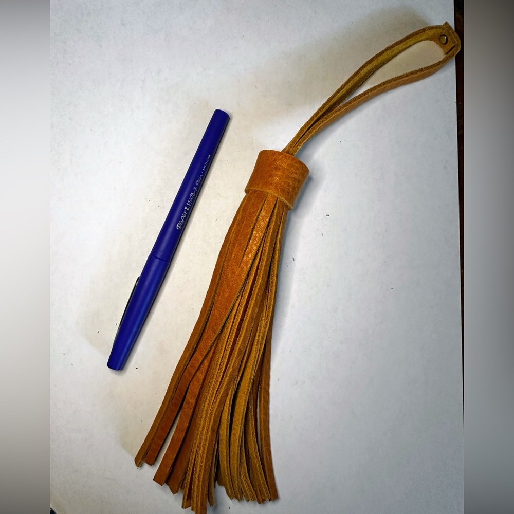 Leather tassel